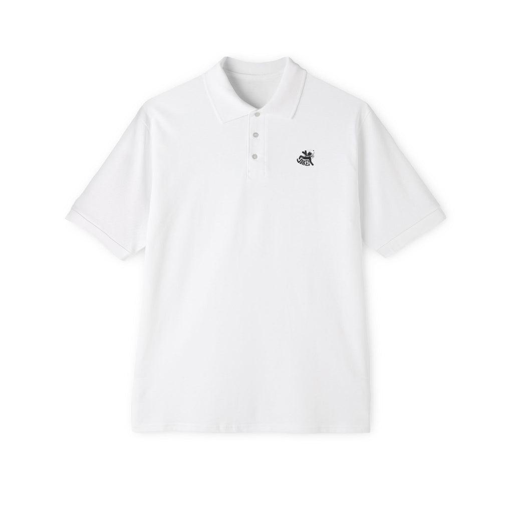 Classic Men's Piqué Polo with Small Chest Emblem — Golf, Casual & Workwear