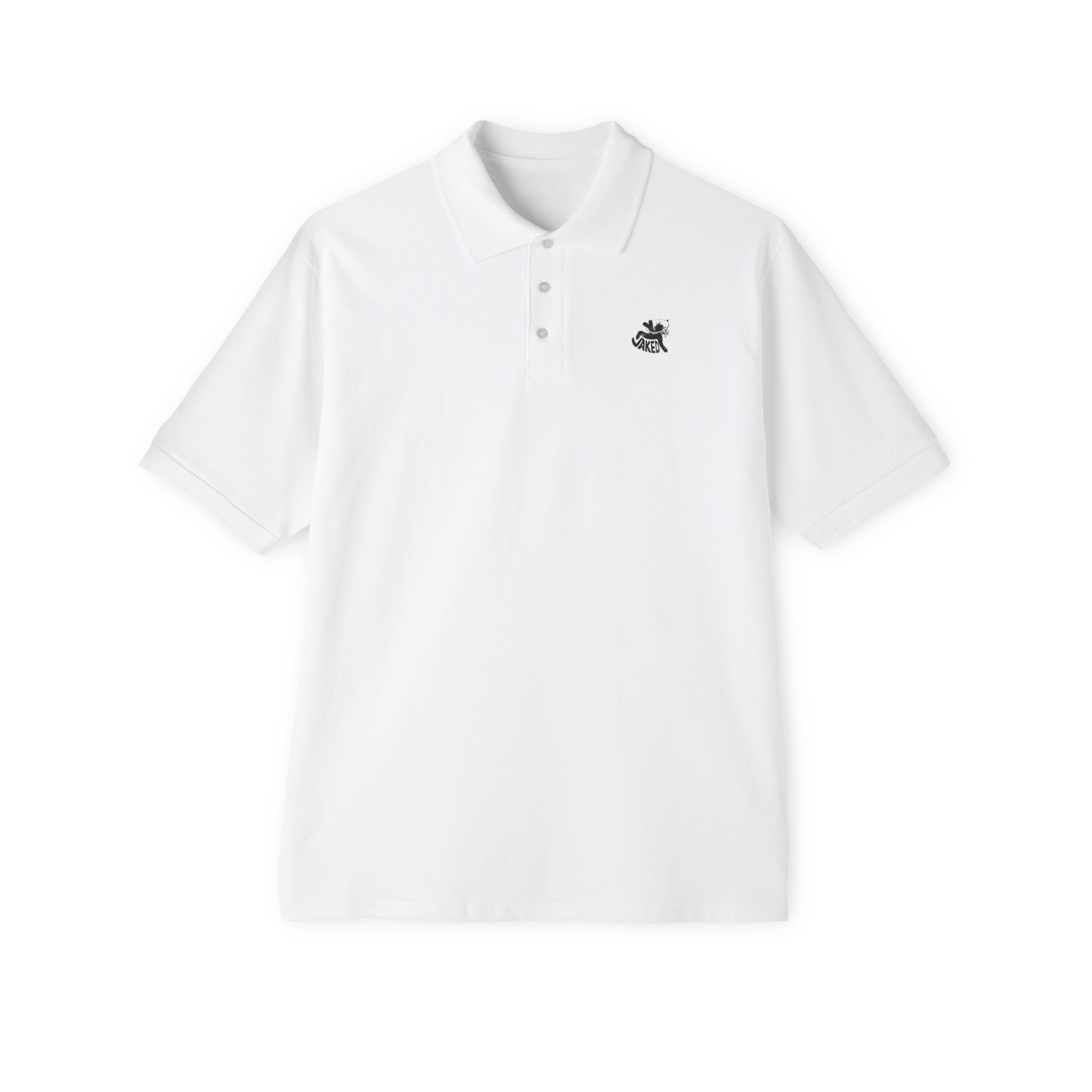 Classic Men's Piqué Polo with Small Chest Emblem — Golf, Casual & Workwear