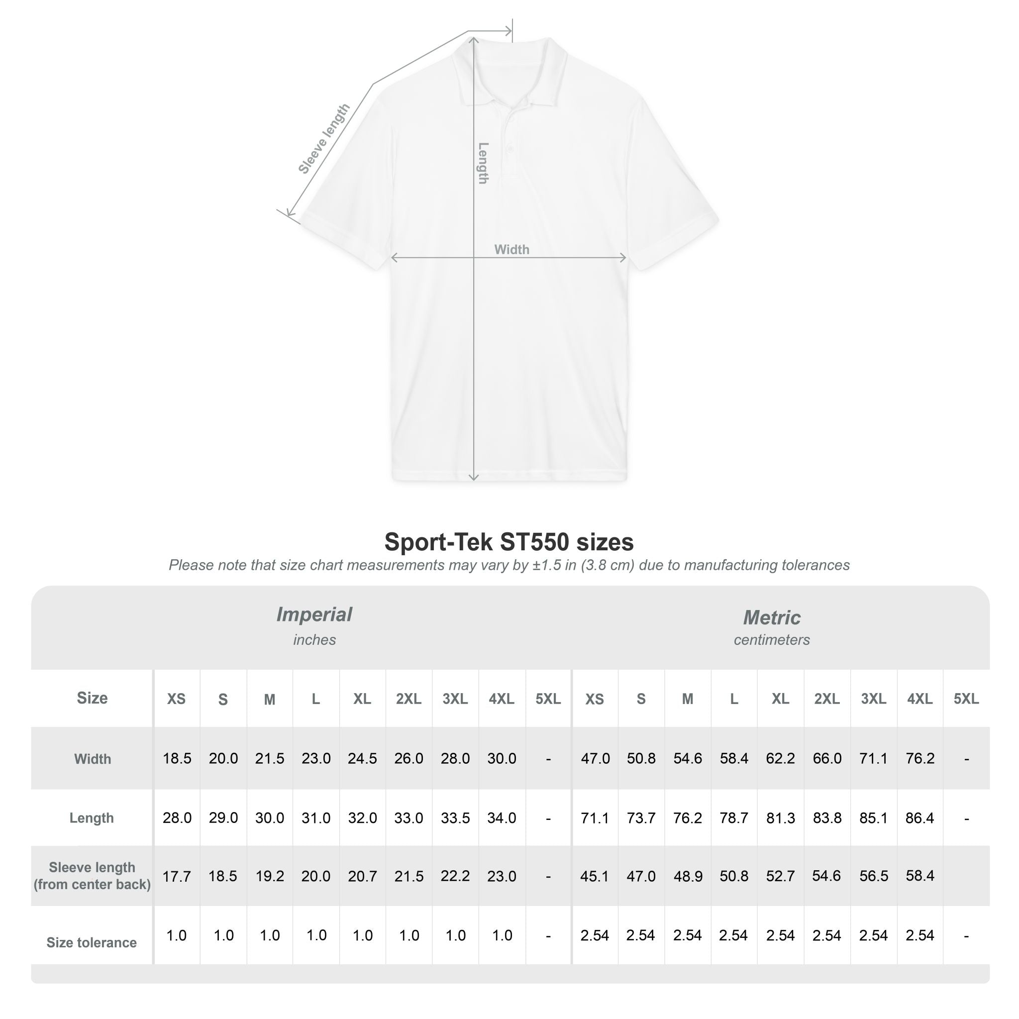 Embroidered Bee Logo Polo Shirt — Moisture-Wicking Performance Golf Polo