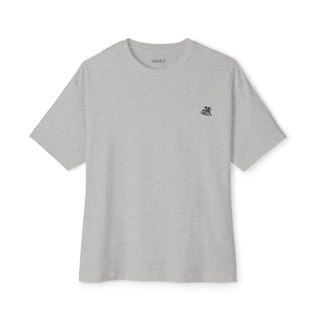 Boxy Tee — "Waked State Flow" Floral Graphic Oversized T-Shirt