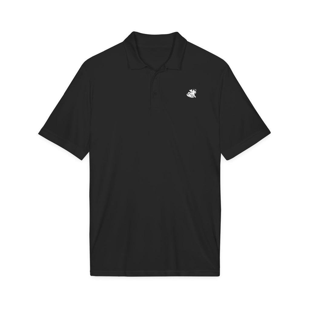 Embroidered Bee Logo Polo Shirt — Moisture-Wicking Performance Golf Polo