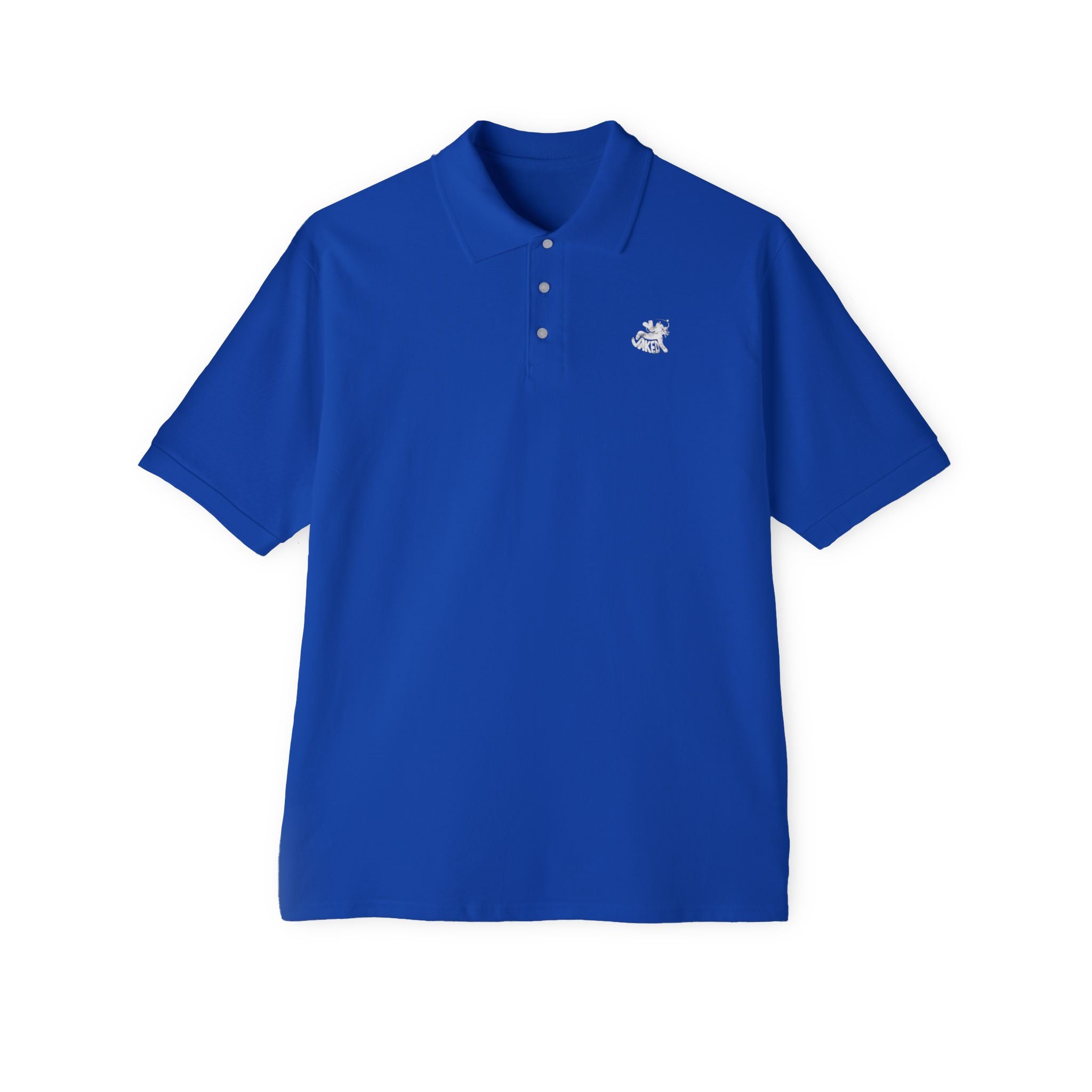 Classic Men's Piqué Polo with Small Chest Emblem — Golf, Casual & Workwear