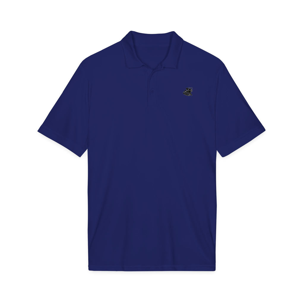 Embroidered Bee Logo Polo Shirt — Moisture-Wicking Performance Golf Polo