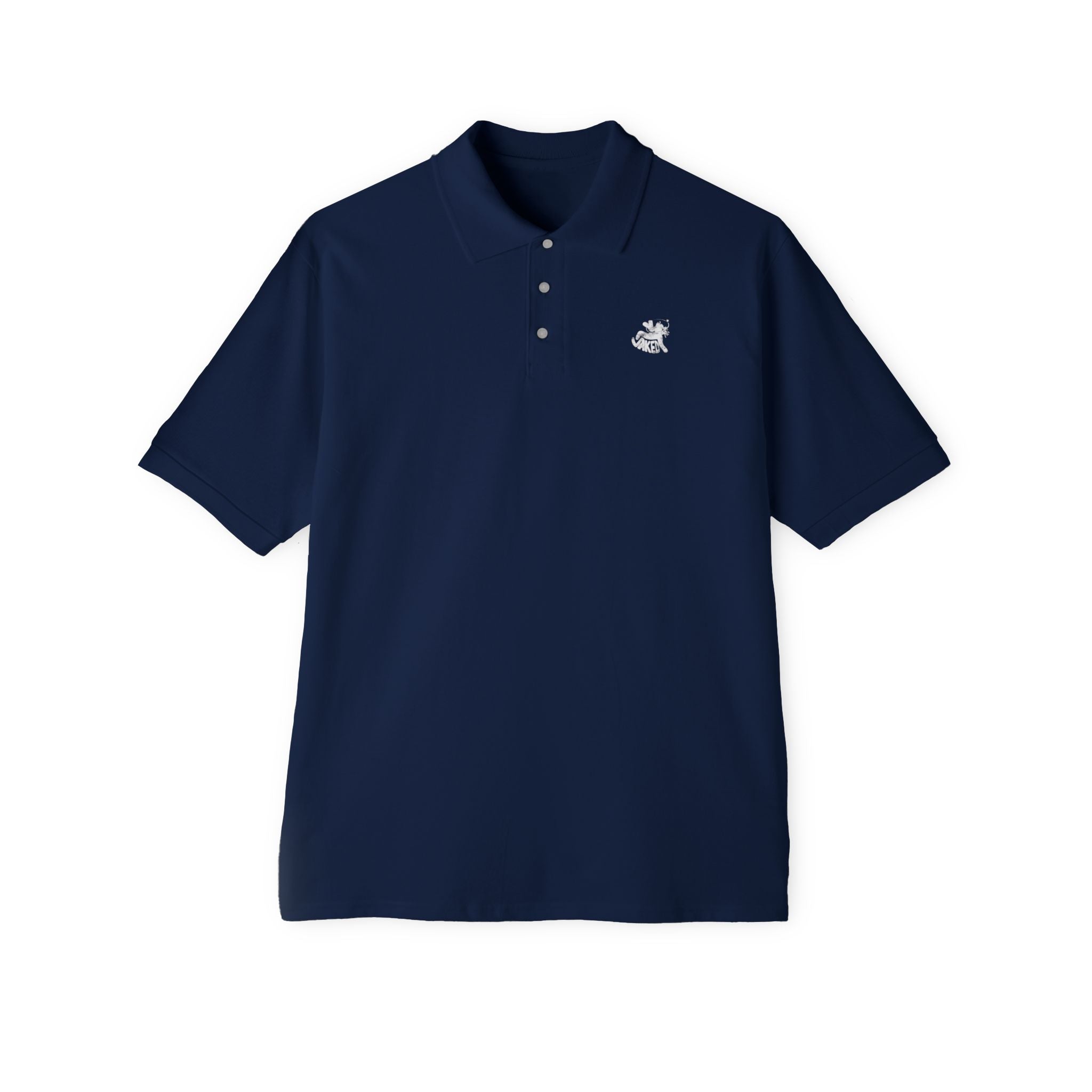 Classic Men's Piqué Polo with Small Chest Emblem — Golf, Casual & Workwear