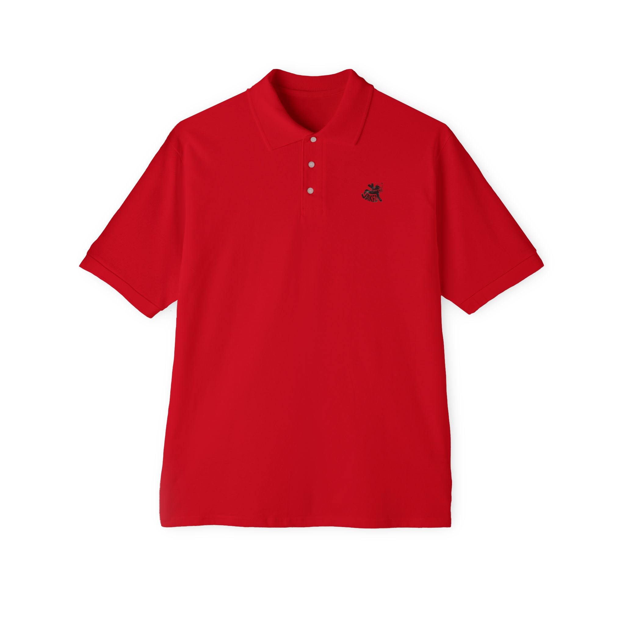 Classic Men's Piqué Polo with Small Chest Emblem — Golf, Casual