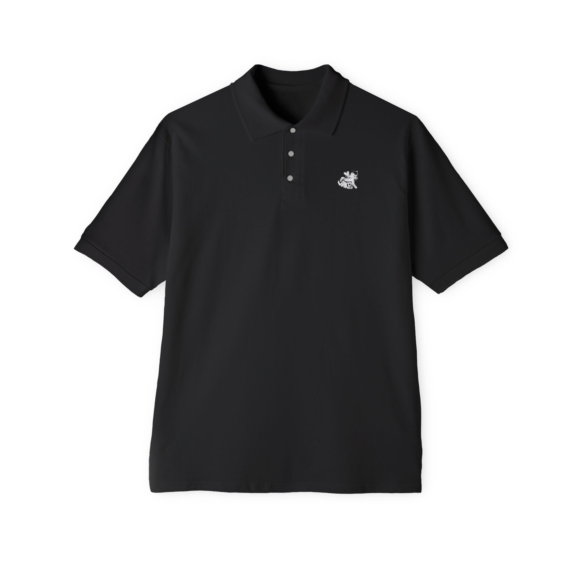 Classic Men's Piqué Polo with Small Chest Emblem — Golf, Casual