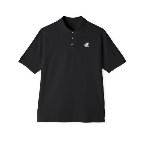 Classic Men's Piqué Polo with Small Chest Emblem — Golf, Casual & Workwear